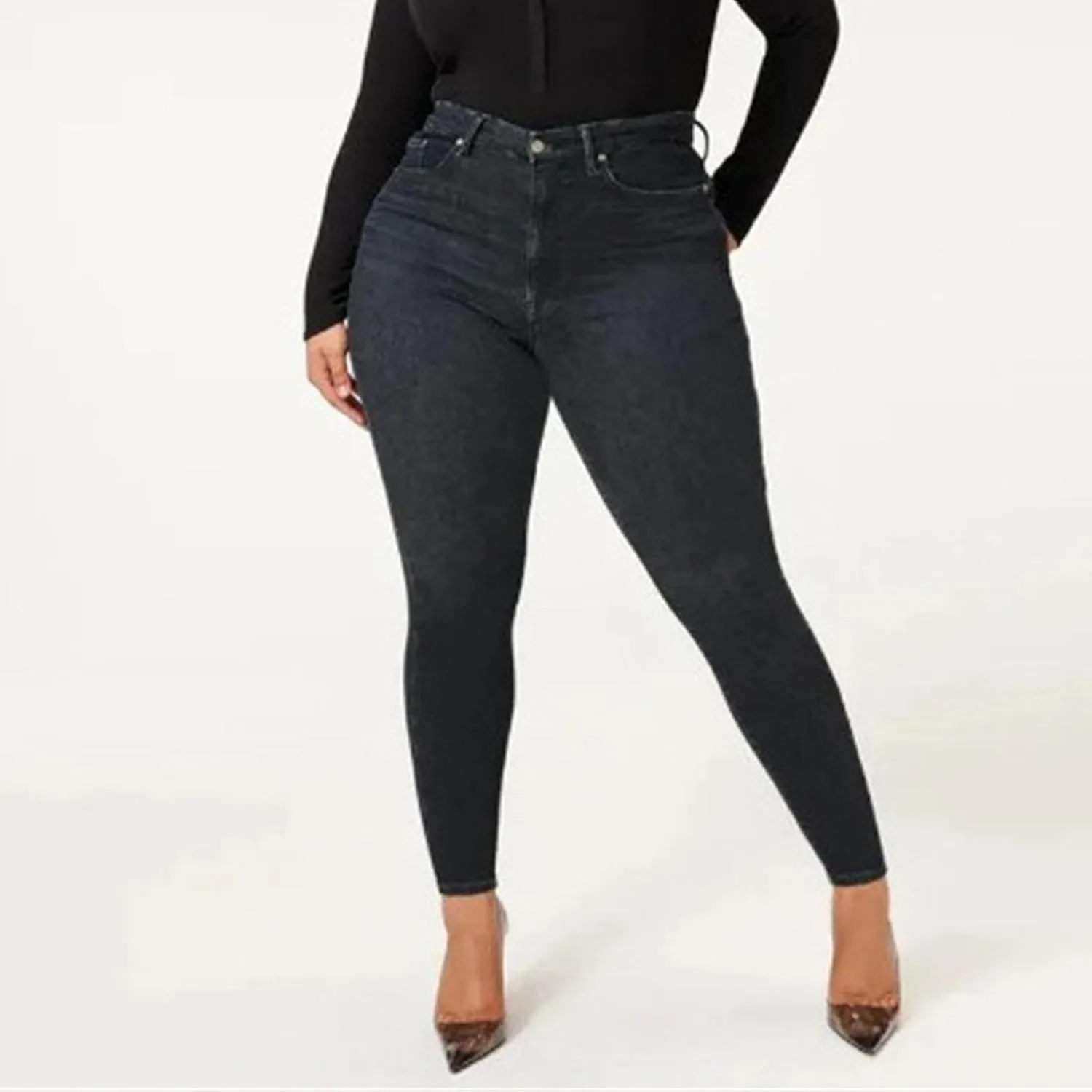 Women Jeans Plus Size Jeans for Curvy Women High Waisted Skinny Stretchy Classic Ankle Denim Pants Trendy Trousers