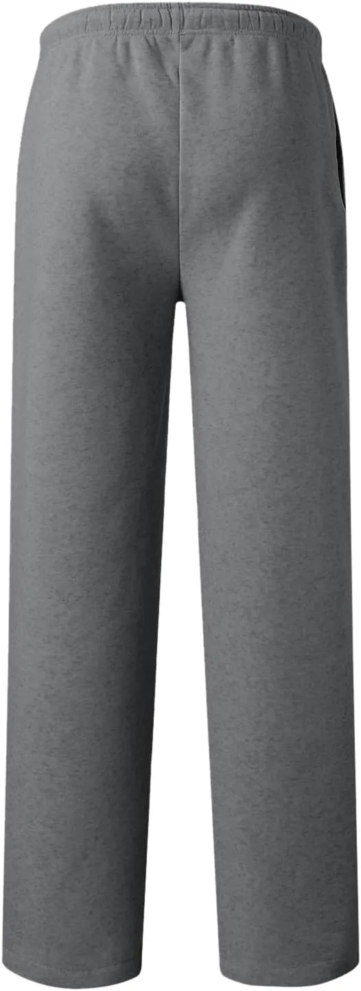 Womens Casual Pants Fashion Solid Versatile Straight Leg Sweatpants High Waisted Elastic Drawstring Workout Trousers